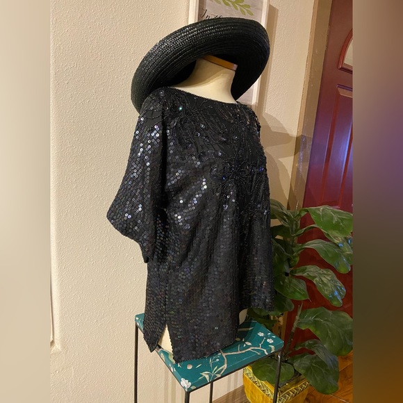 Elegance by Anujan | Vintage Beaded & Sequin Top - Picture 4 of 6
